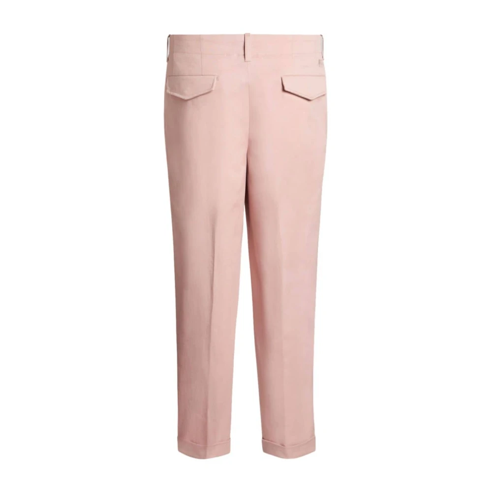 ETRO Roze broek met Pegaso-motief Pink Heren