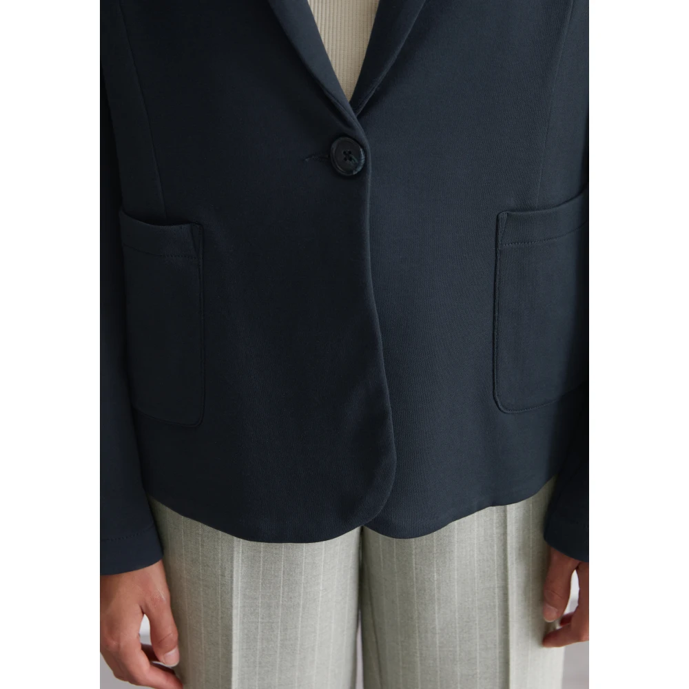Marc O'Polo Gewone jersey blazer Blue Dames