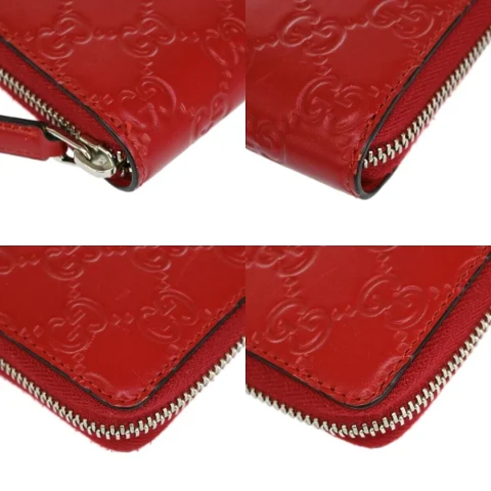 Gucci Vintage Pre-owned Leather wallets Red Dames