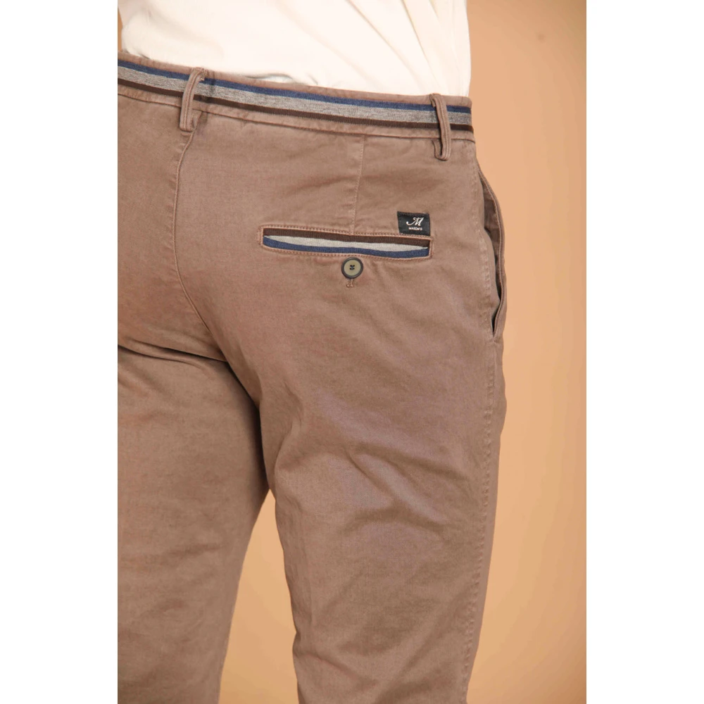 Mason's Winter Heren Chino Broek Slim Fit Brown Heren