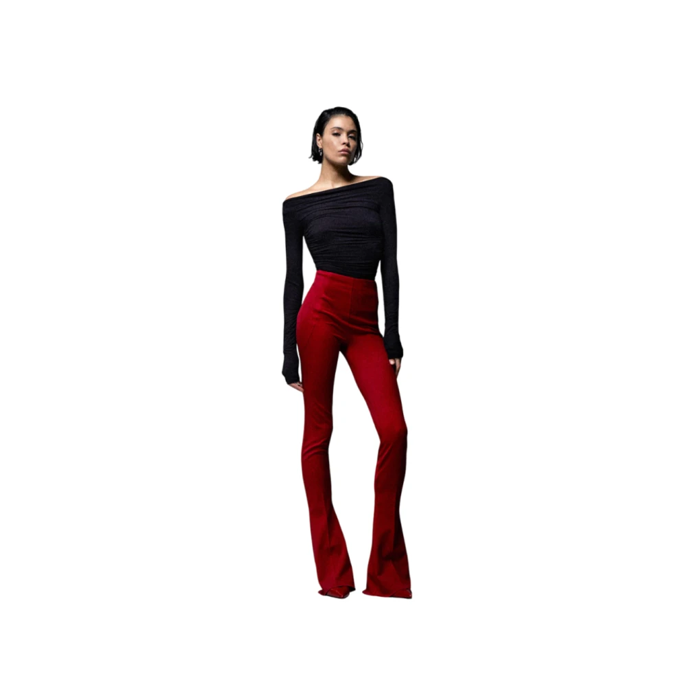 Aniye By Zwarte Off-Shoulder Top met Lange Mouwen Black Dames