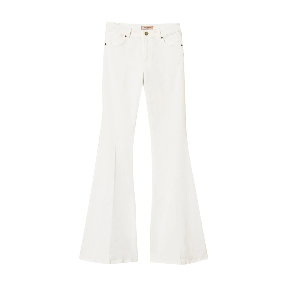 Twinset Women's Gray Bull Paw Trousers - Flare Jeans - W28 - Jeans