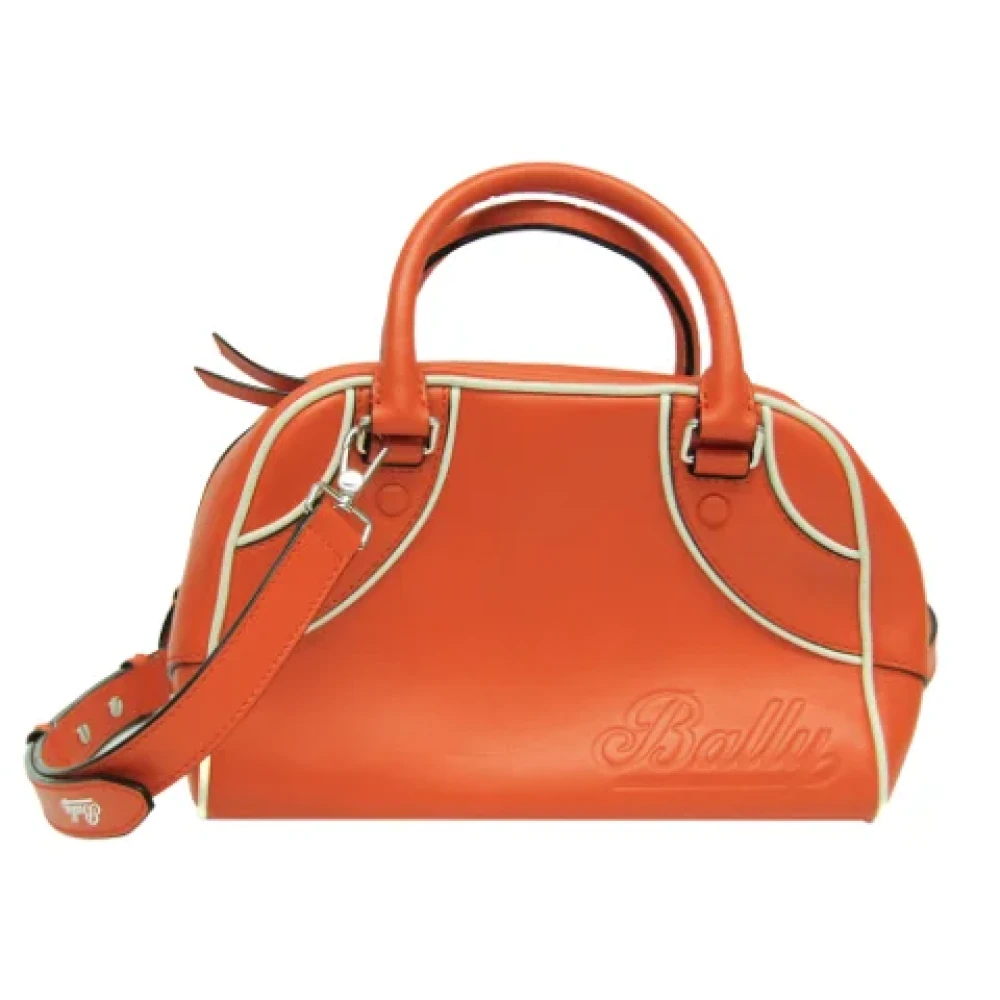 Bally Pre-owned Leather handbags Orange Dames