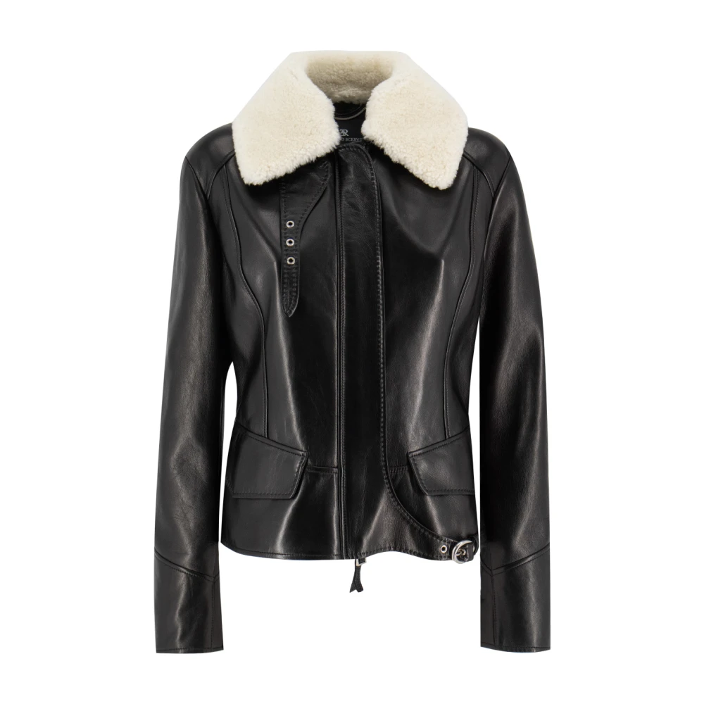 Jackets > Leather Jackets - - Ermanno Scervino - Modalova