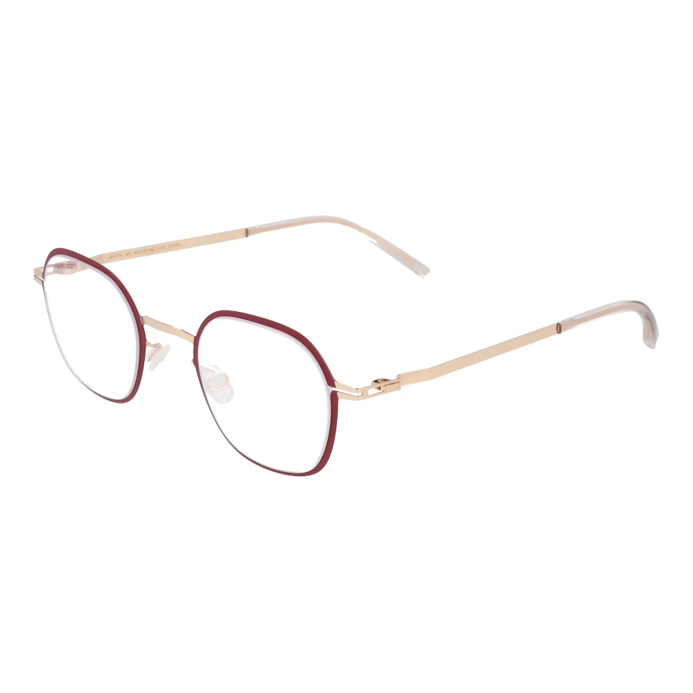 Mykita Moderne ronde metalen montuurbril Black Unisex