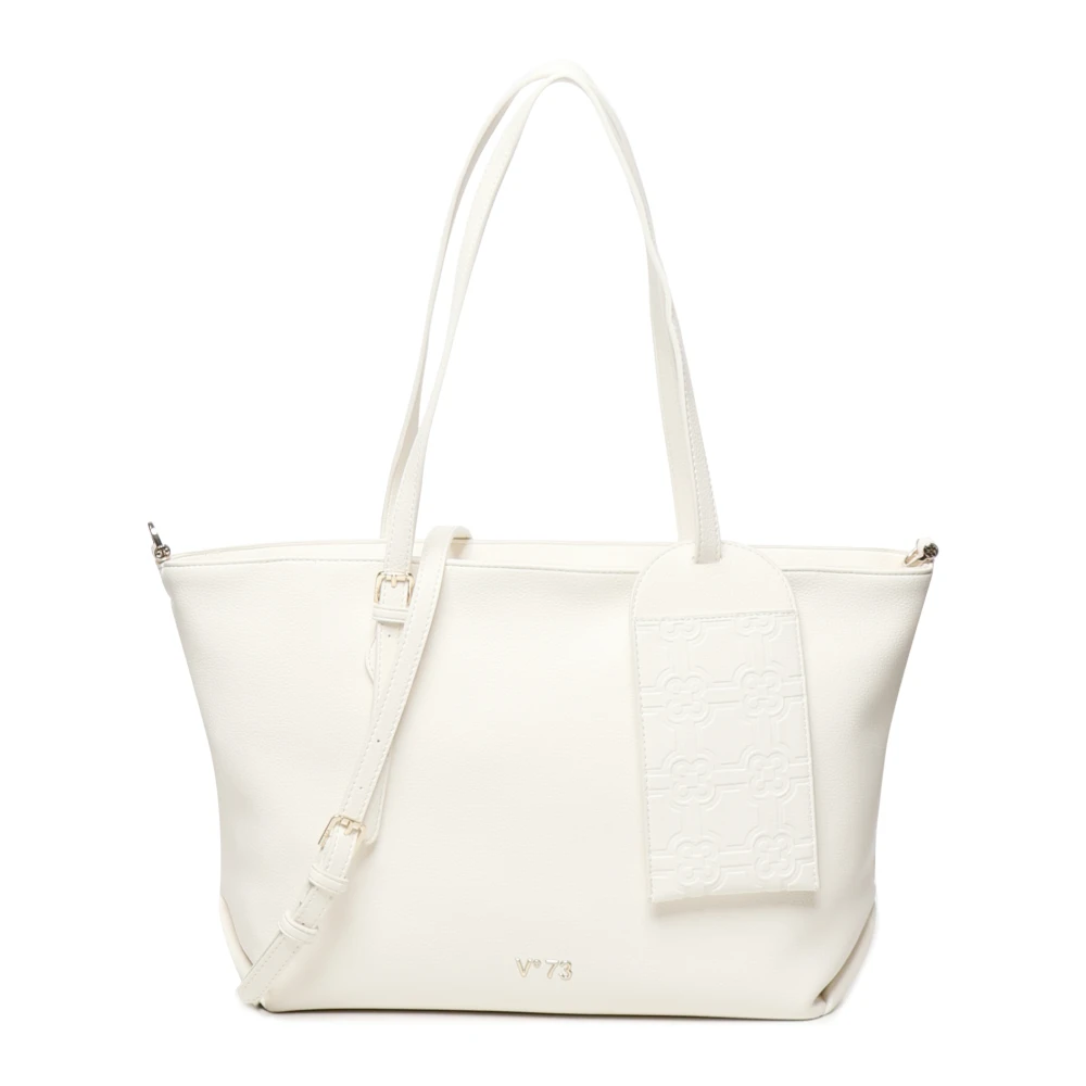 V73 Witte Shoppingtas met Logo White Dames