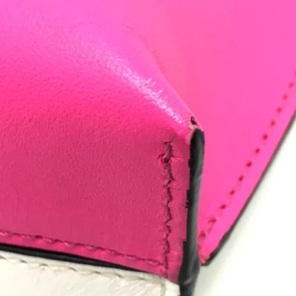 Loewe Pre-owned Leather clutches Pink Dames