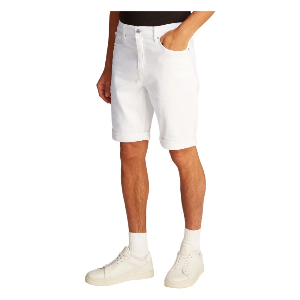 Calvin Klein Jeans Men's White Denim Shorts - Denim Shorts - W30 - Shorts