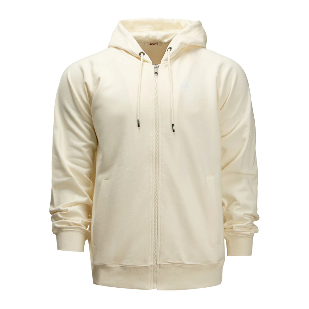 Jott Ecru Hoodie met Groot Logo Beige Heren