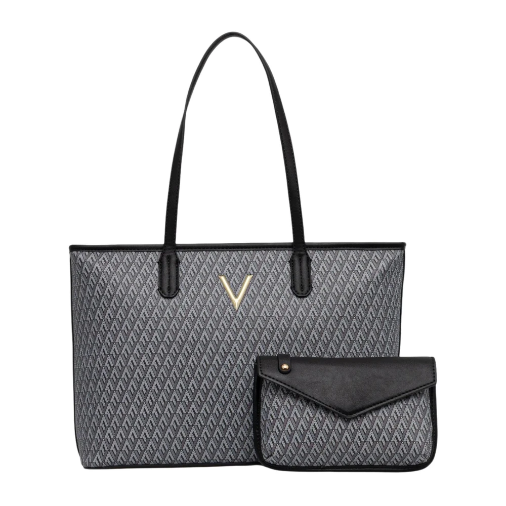 Valentino By Mario Valentino Women's Black Shopping Queen Re Tote Bag