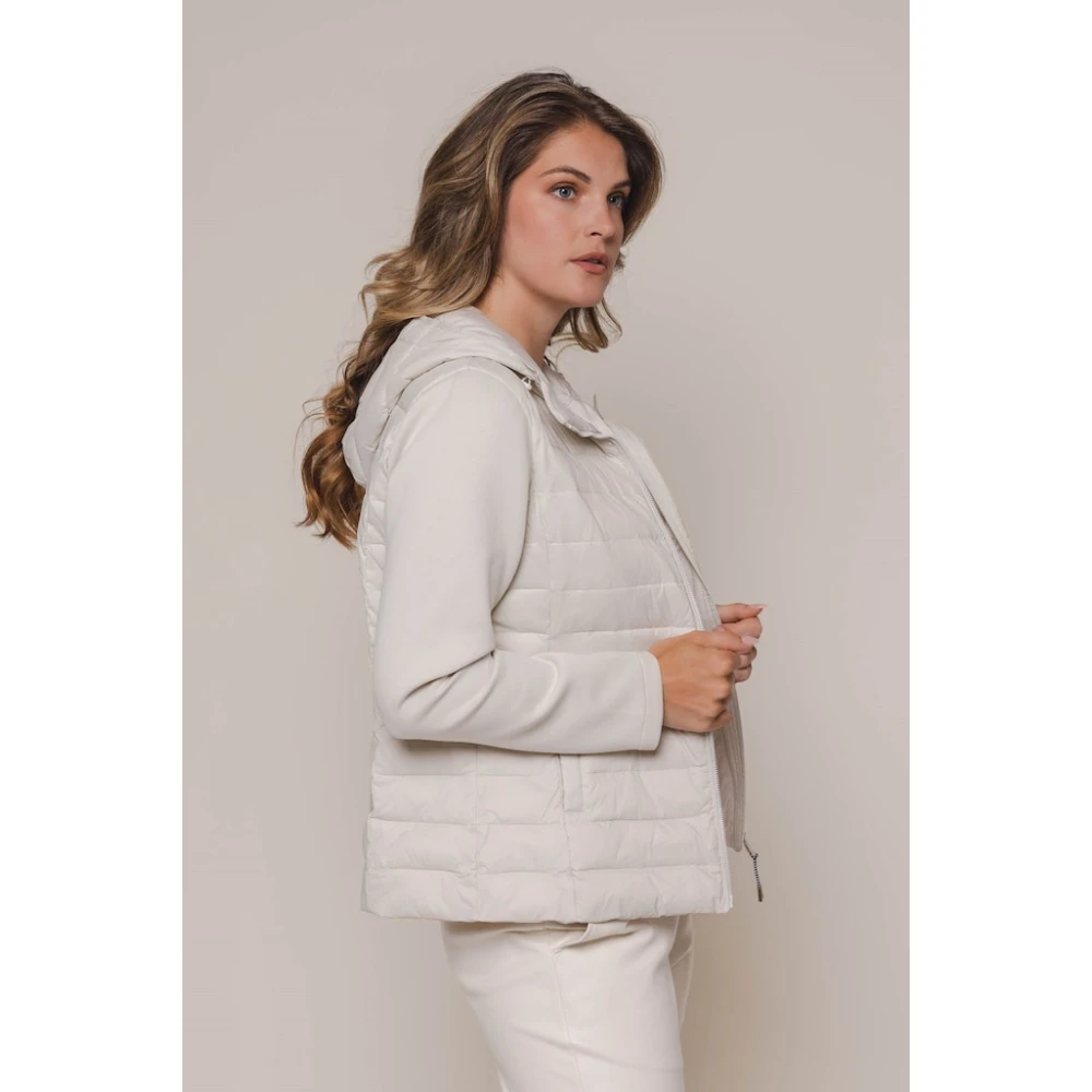 Rino&Pelle Gewatteerde Mix Jas Romee Beige Dames