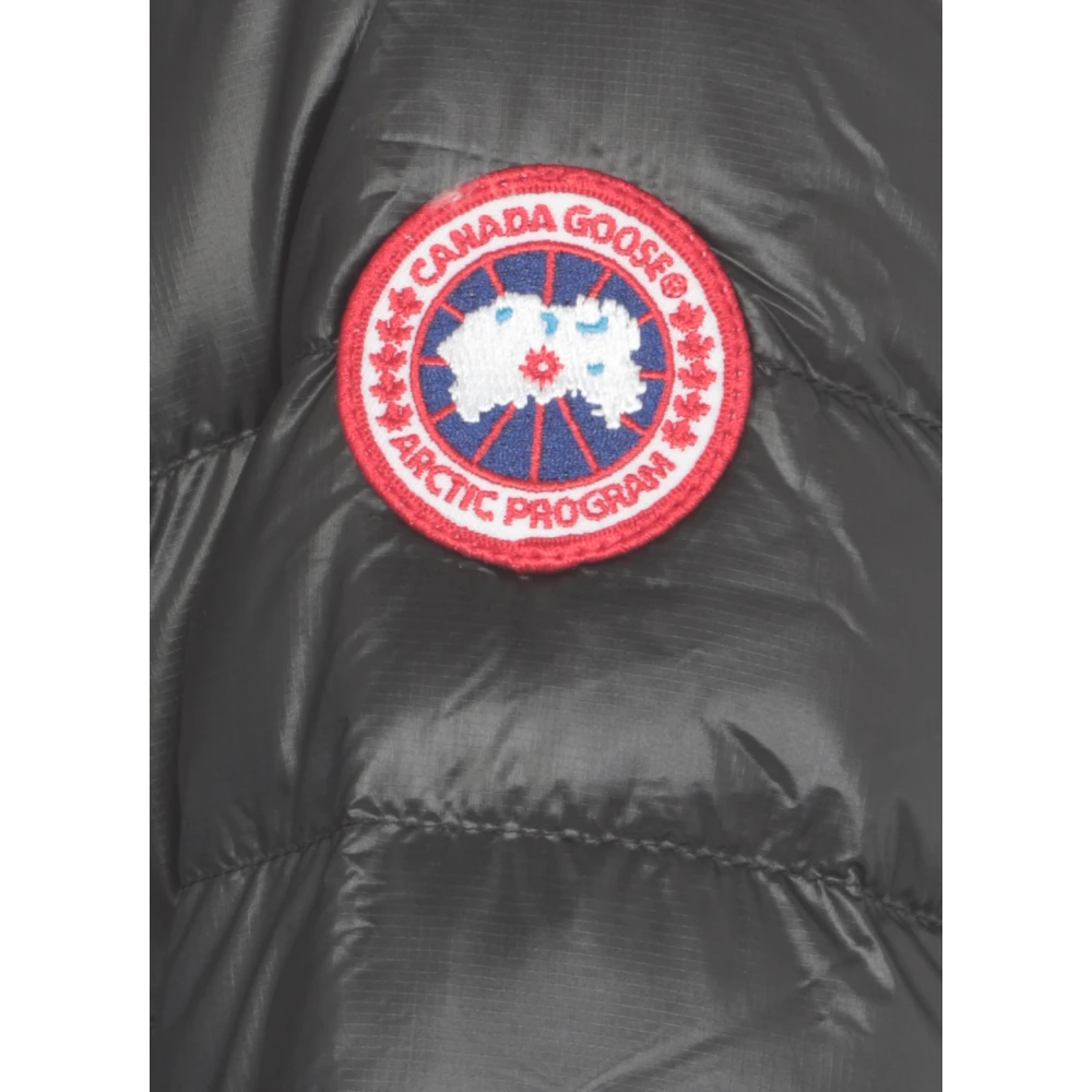 Canada Goose Zwarte Gewatteerde Donsjas met Capuchon Black Dames