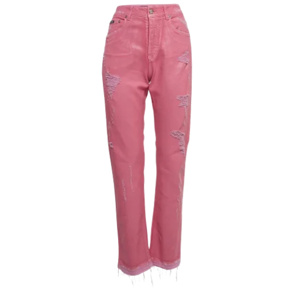 Dolce & Gabbana Pre-owned Denim jeans Pink Dames