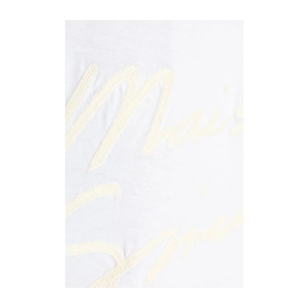 Givenchy T-shirt met geborduurd logo en ronde hals van jersey White Heren