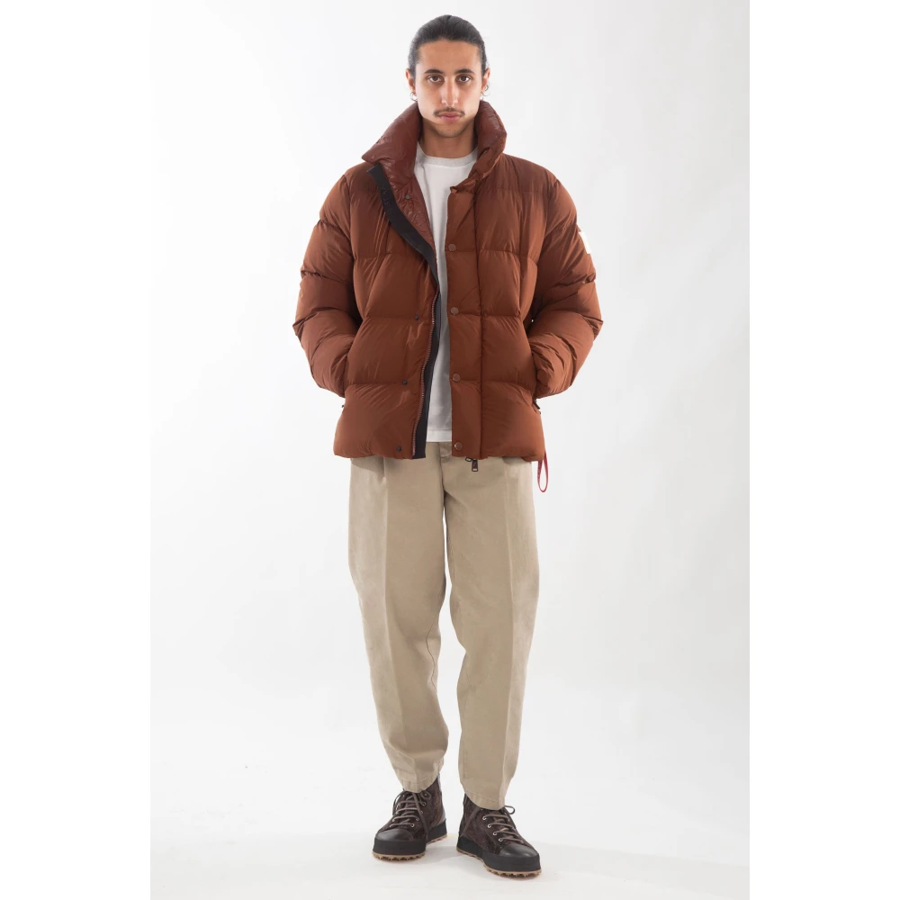 Afterlabel Matte donsjack in Chamonix-stijl Brown Heren