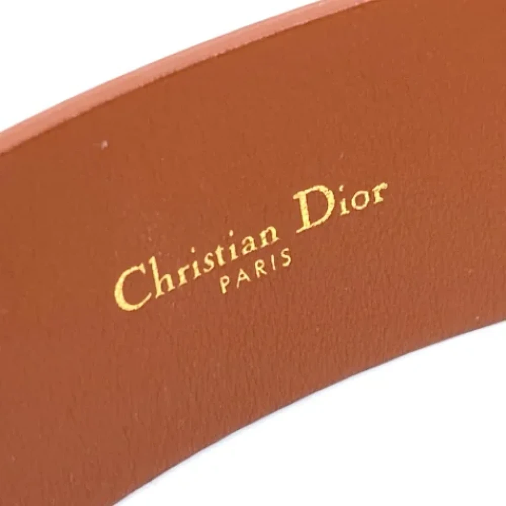 Dior Vintage Pre-owned Leather belts Brown Dames