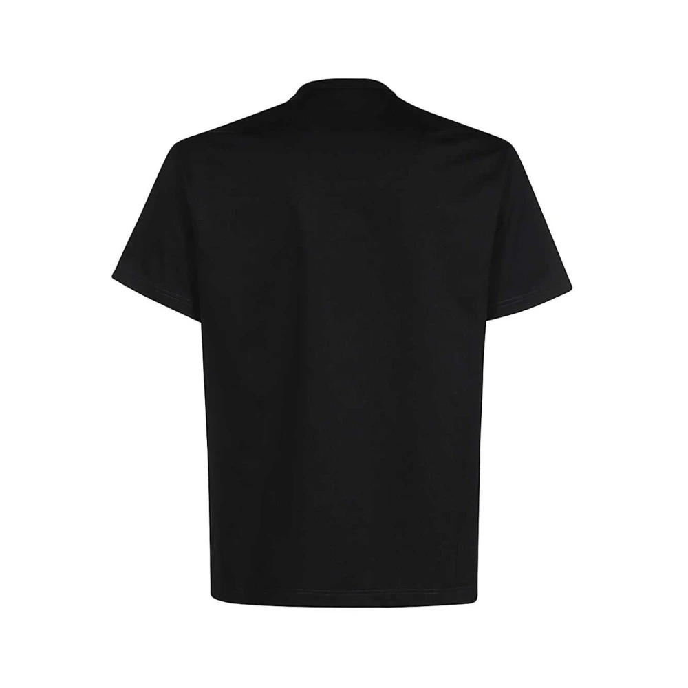 alexander mcqueen Maxi Print Katoenen Crew-Neck T-Shirt Black Heren