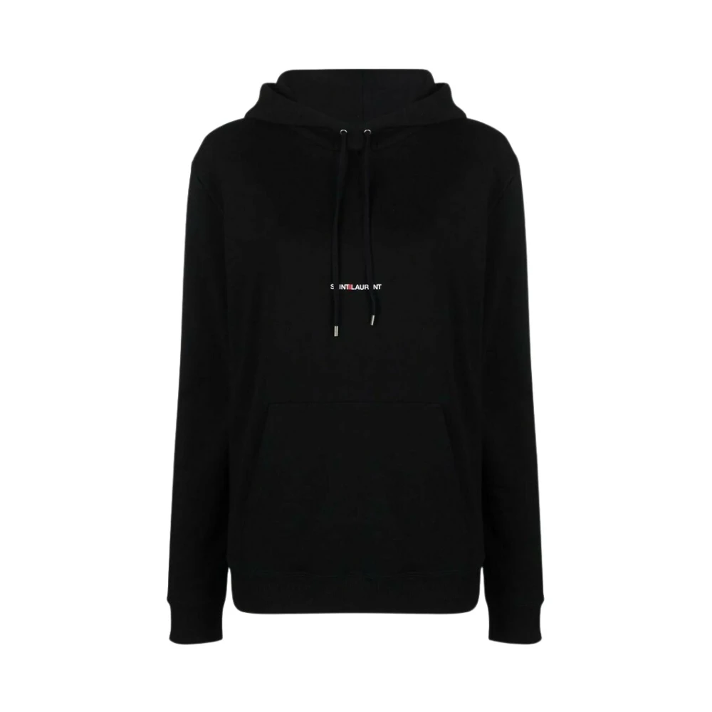 Saint Laurent Rive Gauche Hoodie met Logo Black Dames