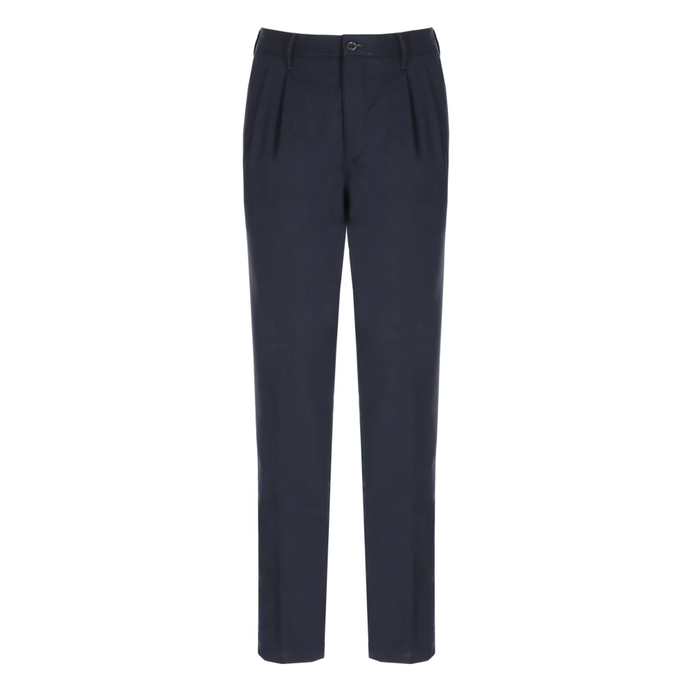 Incotex Mannelijk Blauw Broeken Heren, W32, Wol, Wool Broeken
