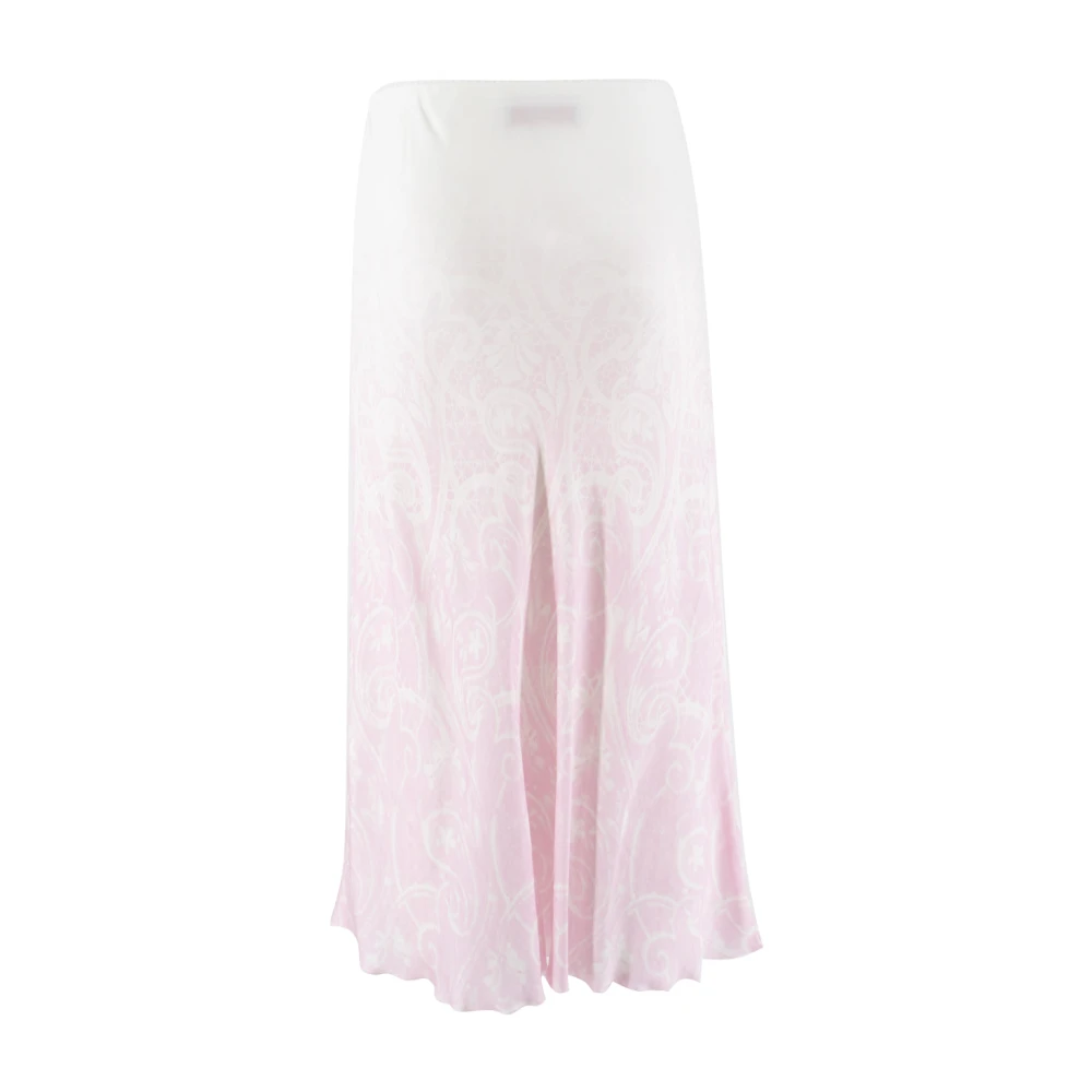 Ermanno Scervino Logo Stof Vrouwelijke Silhouet Rok Pink Dames