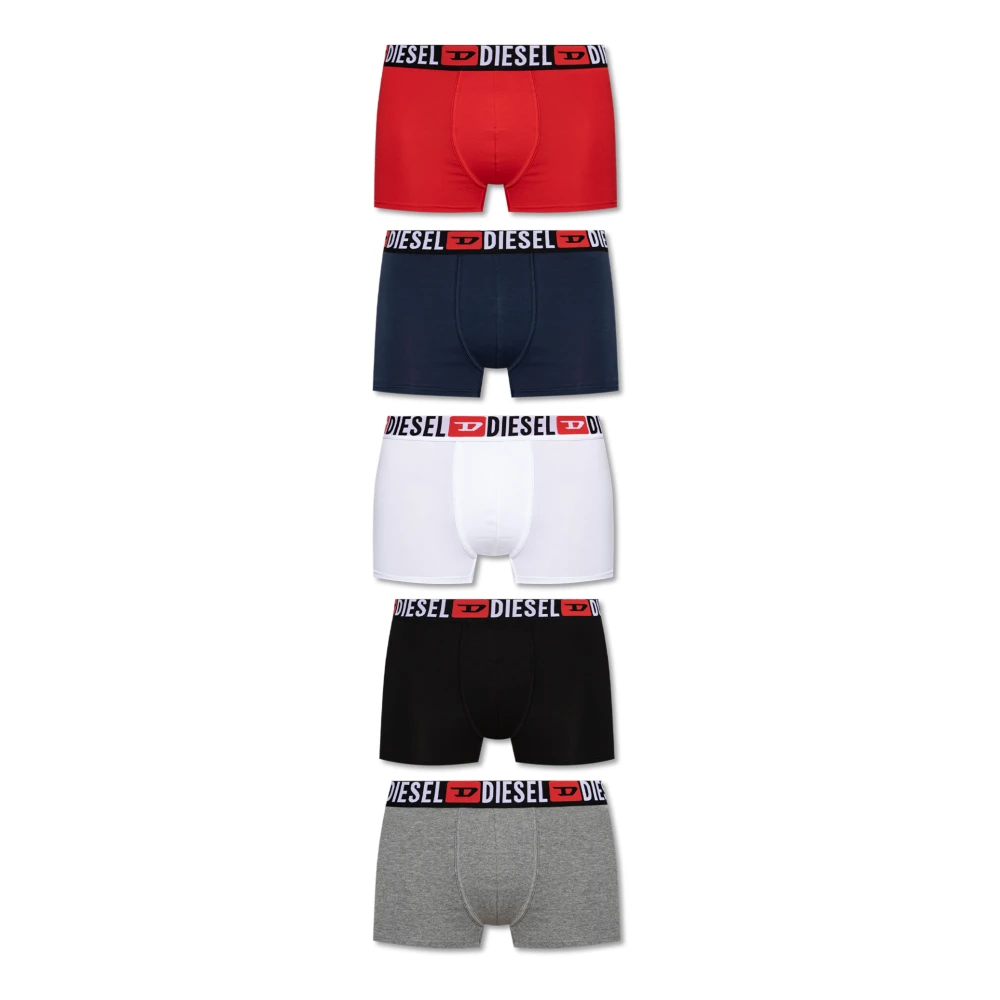 Diesel Mannelijk Multicolor Ondergoed Heren, Veelkleurig, Xs, Vijfpack Boxershorts