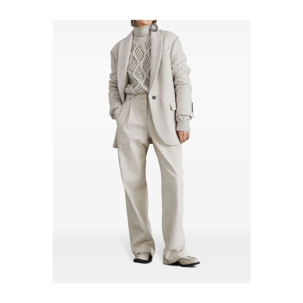 BRUNELLO CUCINELLI Luxe Sweaters Collectie Beige Dames