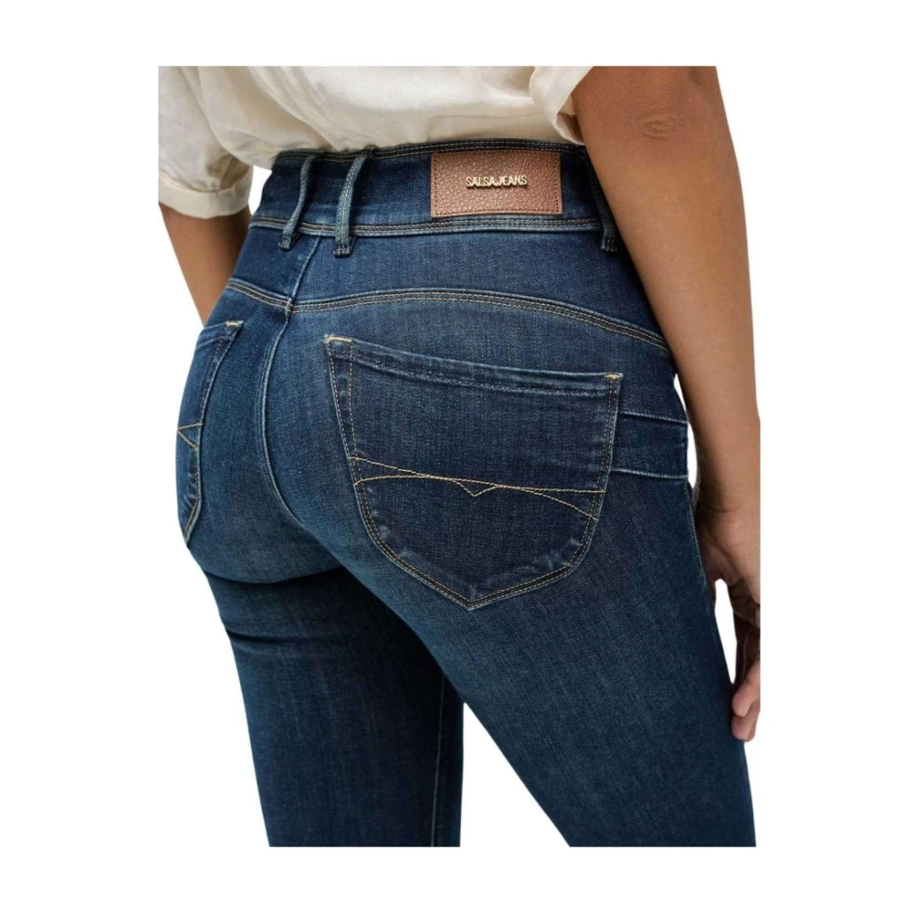 Salsa Slim Fit Denim Jeans Blue Dames
