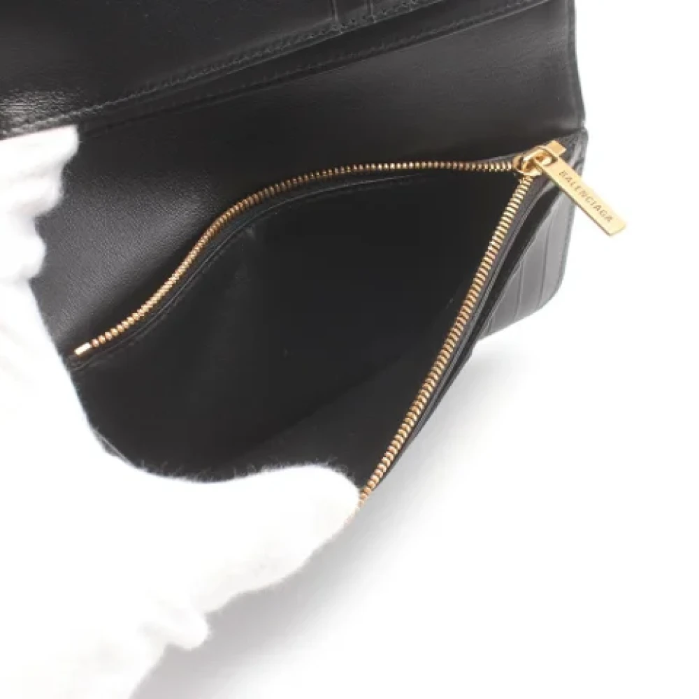 Balenciaga Vintage Pre-owned Leather wallets Black Dames
