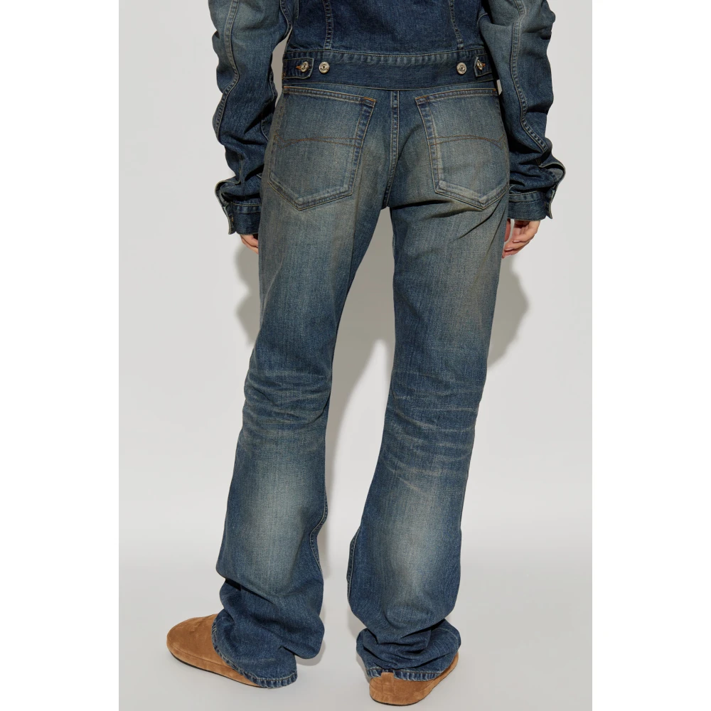 Balenciaga Jeans met vintage-effect Blue Dames