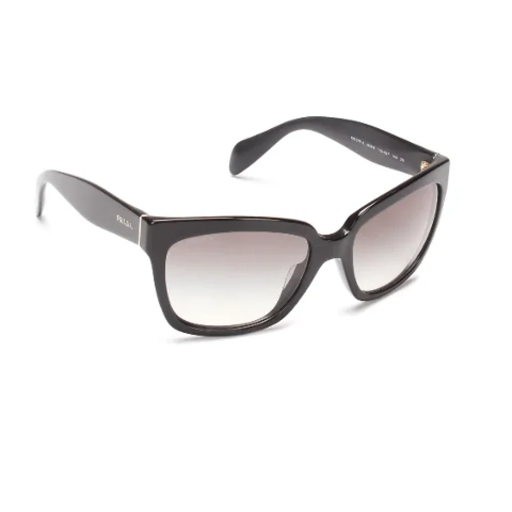 Prada Vintage Pre-owned Plastic sunglasses Black Dames