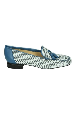 Blå Slip-Ons med G Bredd