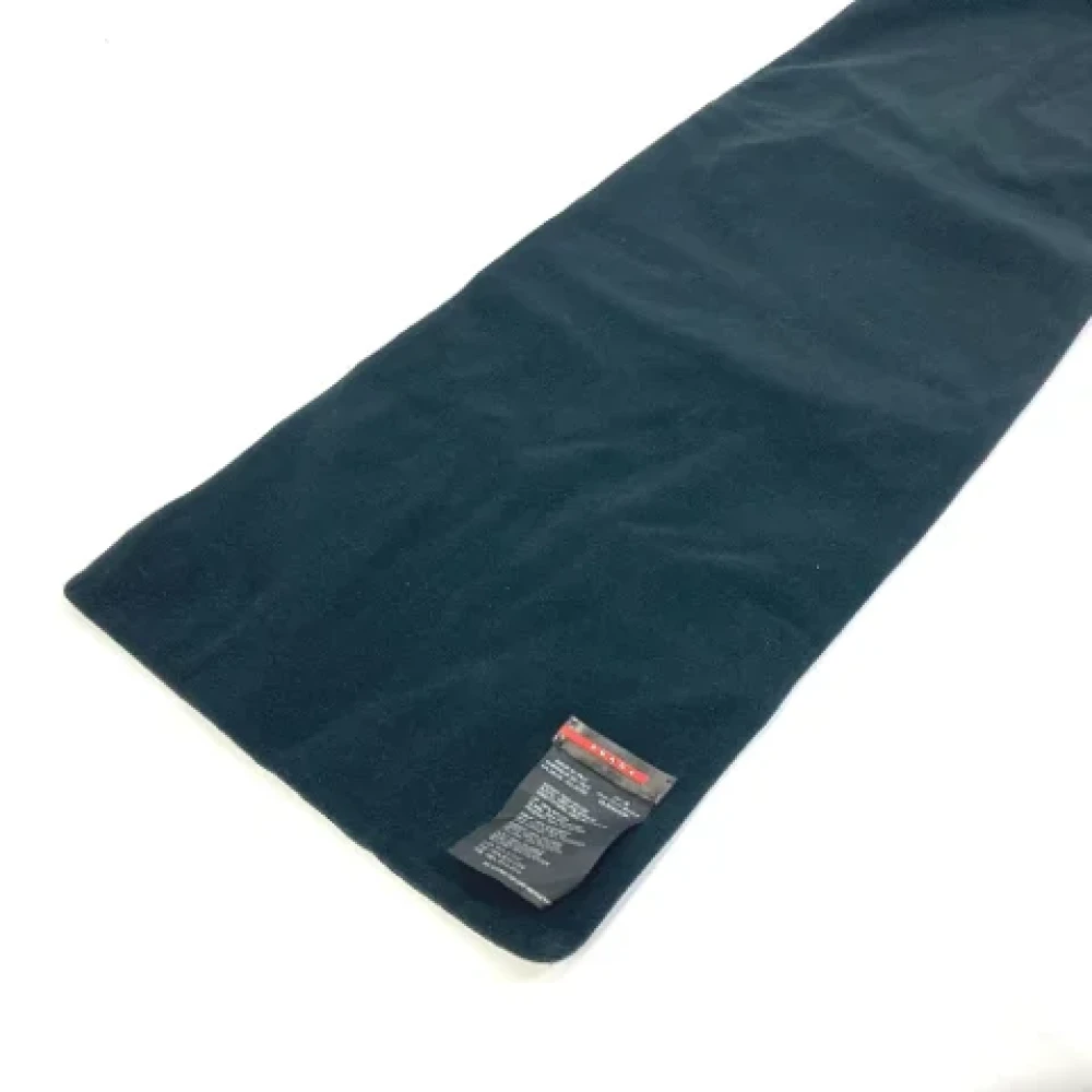 Prada Vintage Pre-owned Fabric scarves Blue Dames