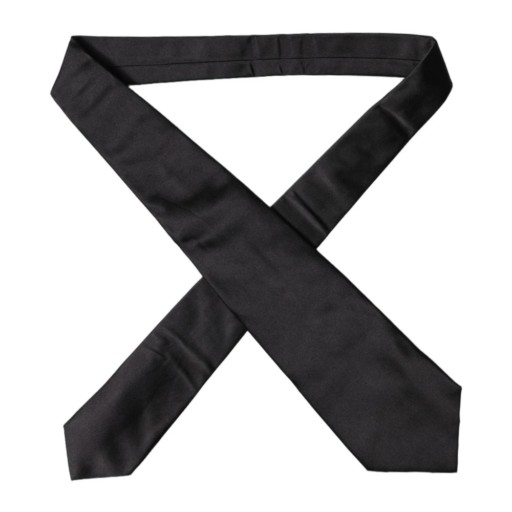 Dolce & Gabbana Women's Black Tied Necktie - Ties - One Size - Accessories