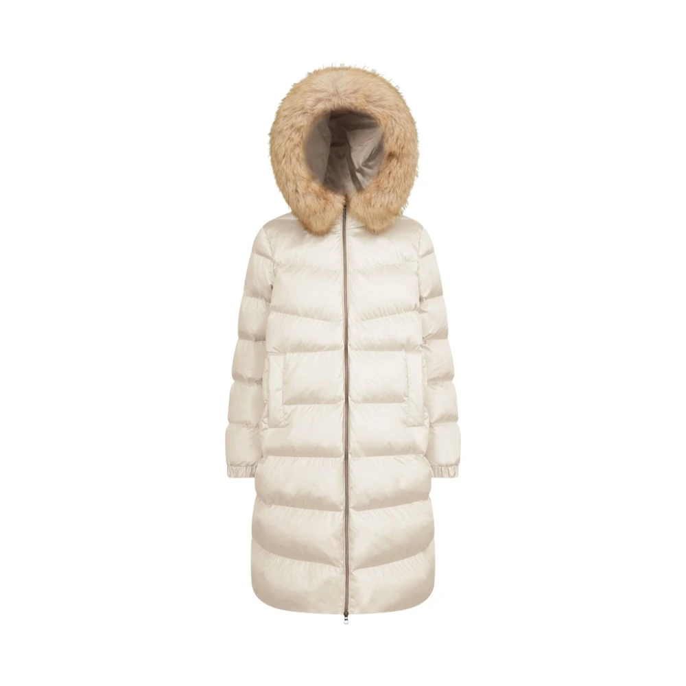 Geox Stijlvolle Mantel voor Vrouwen Beige Dames