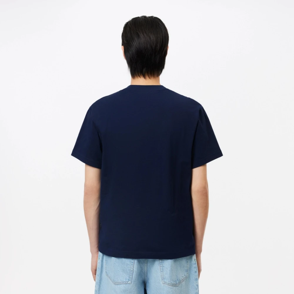 Lacoste Casual Tee voor Mannen Blue Heren