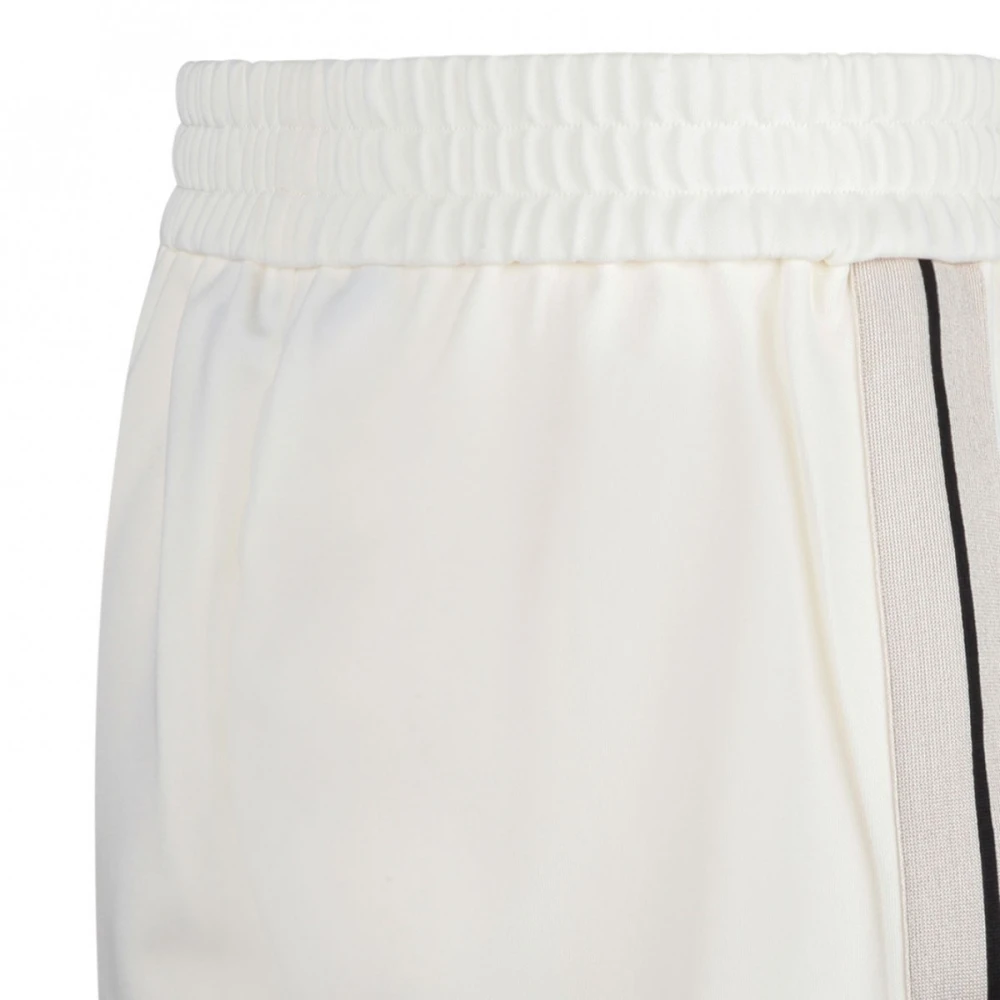 Palm Angels Monogram Track Shorts met elastische tailleband White Heren