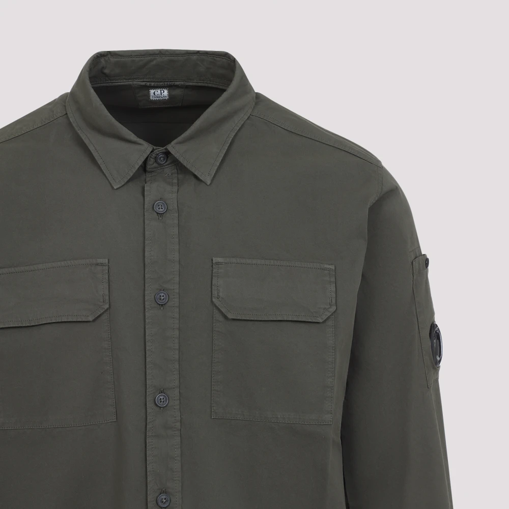 C.P. Company Groen Overhemd Lange Mouwen Green Heren