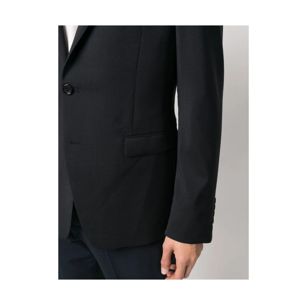 Reveres 1949 Navy Blauw Wol Pak met Revers Blue Heren