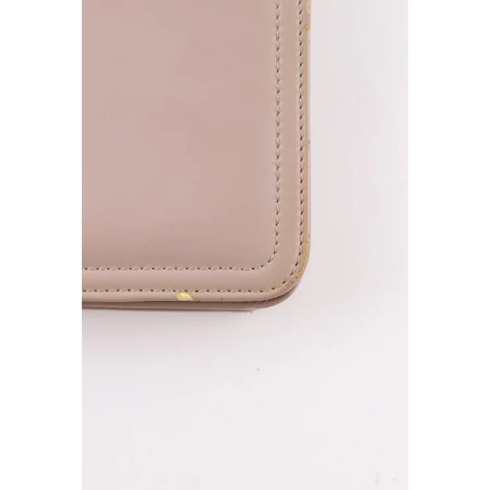 Chanel Vintage Pre-owned Leather chanel-bags Beige Dames