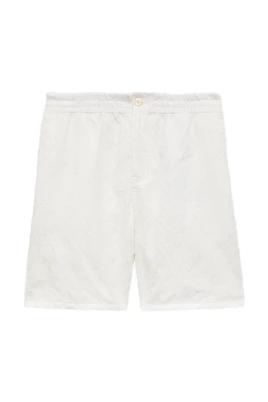 Tiger Textured Knit Shorts