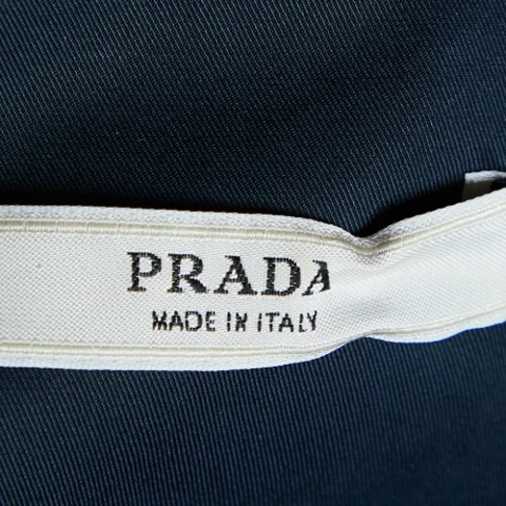 Prada Vintage Pre-owned Fabric outerwear Blue Dames