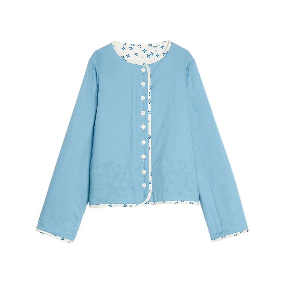 Ines De La Fressange Paris Lucky Blue Omkeerbaar Linnen Vest Multicolor Dames