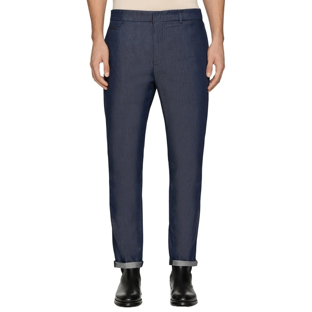 Dondup Uomo Blu Pantaloni, W34, New,