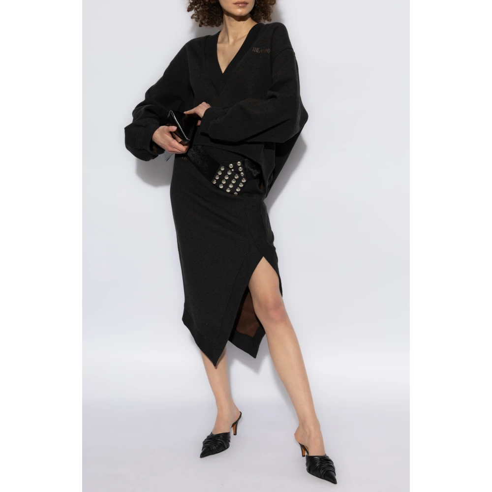The Attico Rok met logo Black Dames