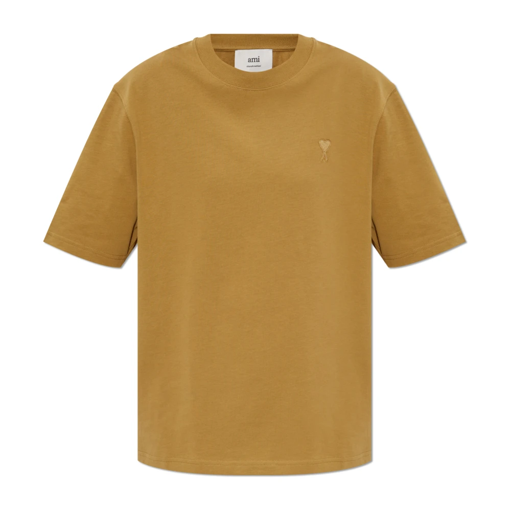 Ami Paris T-shirt met logo Green Dames