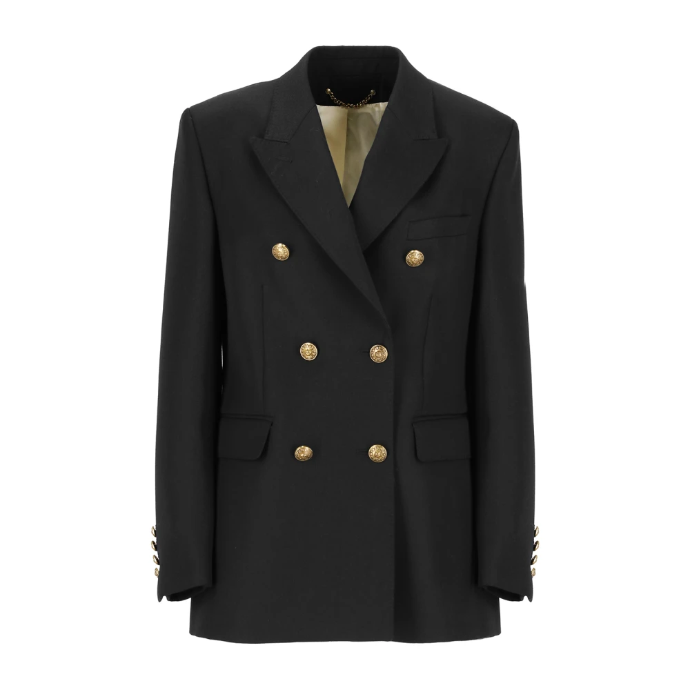 Golden Goose Double Breasted Blazer Black Dames