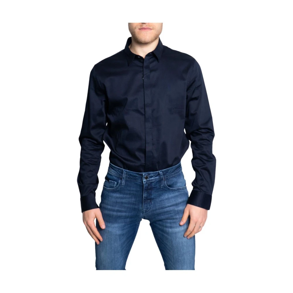 Armani Exchange Herren Blau Shirts, 2XLgröße:
