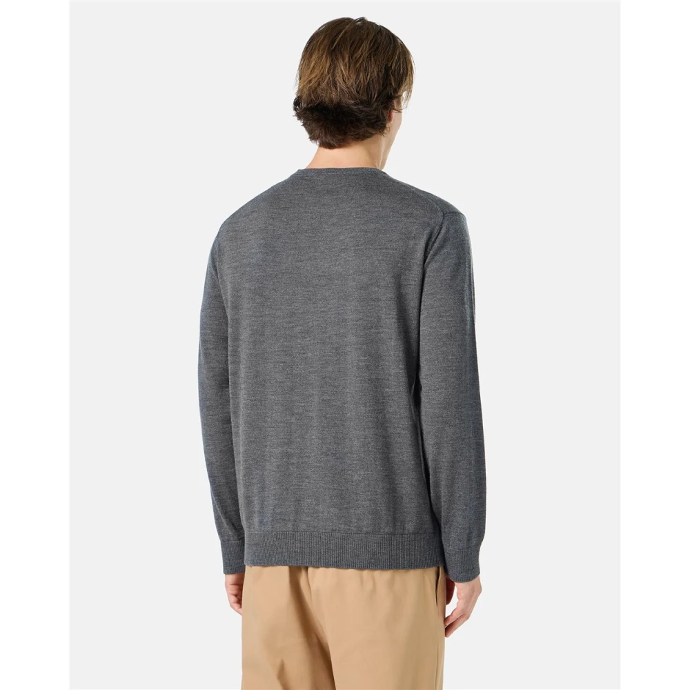 Iceberg Trui met ronde hals en logo Gray Heren