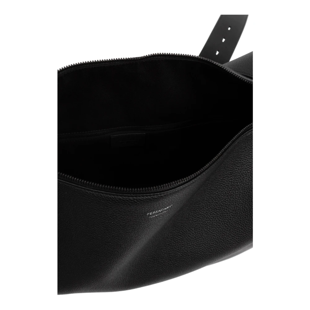 Salvatore Ferragamo Schoudertas Twins Black Heren