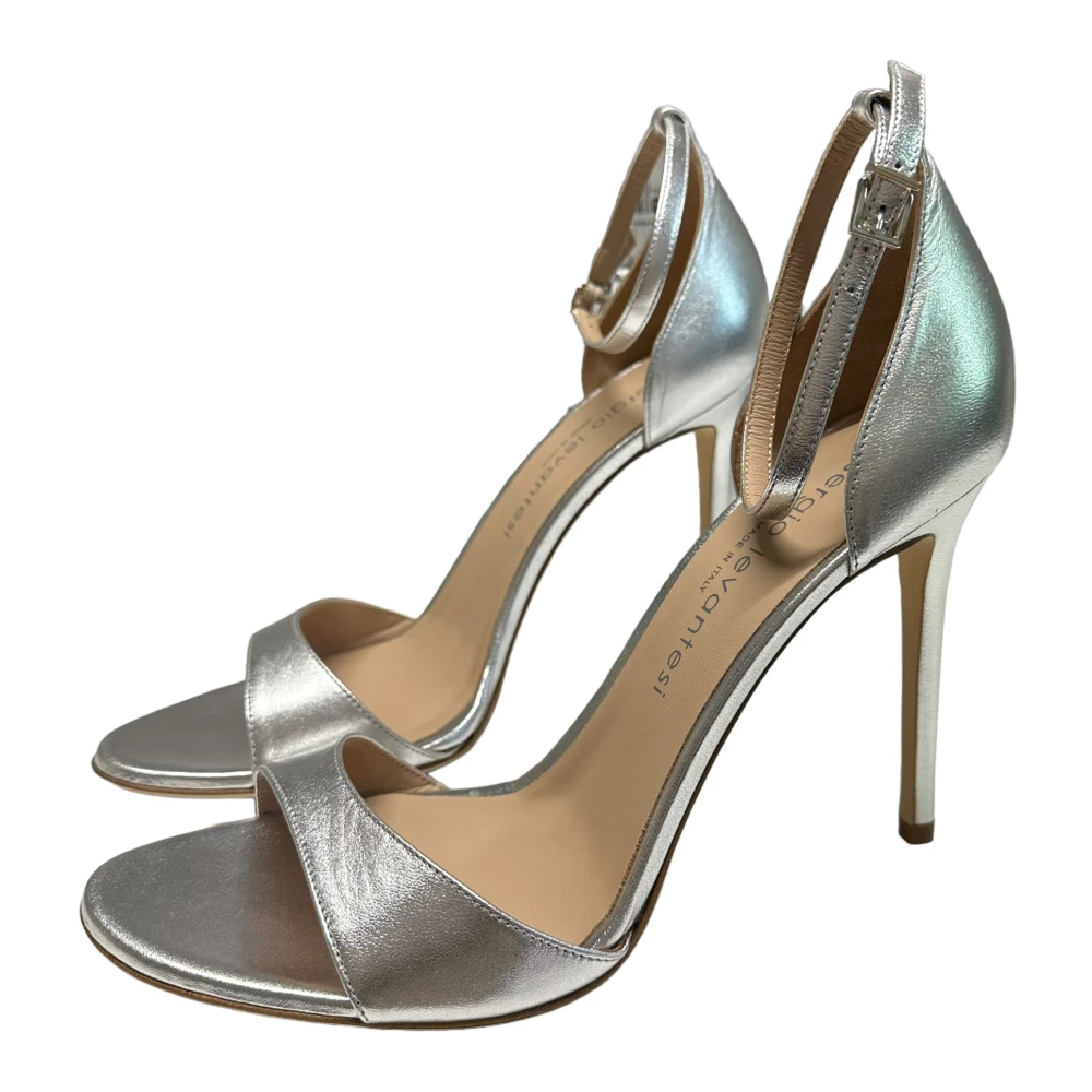 Sergio Levantesi Polyester Sandalen met Enkelband Gray Dames